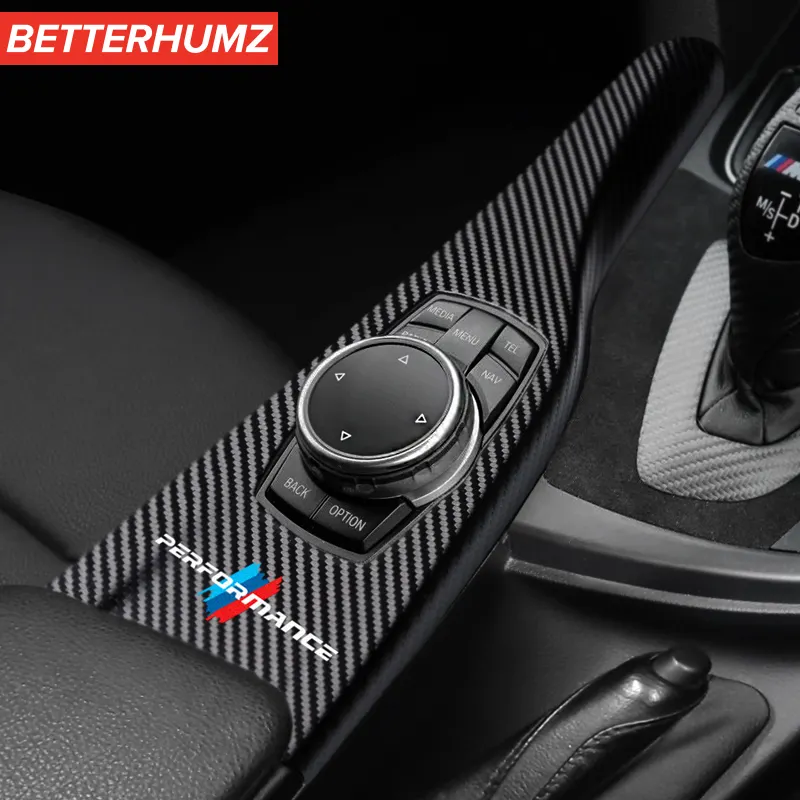 For Alcantara Wrap M Performance Sticker Interior Trim Frame For BMW F30 F32 F34 F36 2013-2019 RHD Car Multimedia Panel Cover