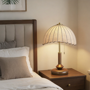 Lámpara de Mesa Concisa E27 con Interruptor, Iluminación Ambiental, Lámpara de Noche para Dormitorio, Estilo Retro, Luz Decorativa de Lectura - Product Image 1