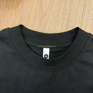 เสื้อยืดผ้าถักนิตติ้งสำหรับผู้ชายเสื้อยืดผ้าคอตตอน100% ไหล่ปล่อยแนวฮิปฮอปแบบการ์ตูน - Product Image 3