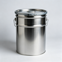 Fût de stockage de sel de lithium en acier inoxydable 20L 50L 100L, réservoir de liquide chimique avec couvercle