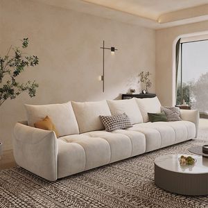 न्यूनतम डिजाइन ठोस लकड़ी फ्रेम मॉड्यूलर सोफा लिविंग रूम फर्नीचर सोफा 2/4/6/8 सीटों के लिए सेट - Product Image 1