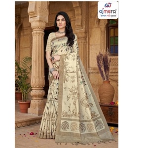 Sari en soie et coton Chanderi de qualité supérieure pour femmes, élégant, offrant une protection solaire, idéal pour les fêtes, avec un confort luxueux pour les occasions spéciales - Product Image 2
