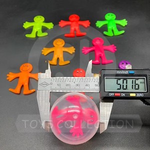 TPR Soft Rubber <b>Fidget</b> Sensory Toy Kids Stretchable Squishy Mini Man Figure Vending Capsule Prizes & Party Favors - Product Image 5
