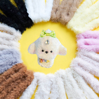 Usine En Gros Corail Polaire Twist Bâtons 8-15mm Épais Bandes À La Main Chiots Teddy Mini Chien DIY Chenille Tiges Artisanat Kit