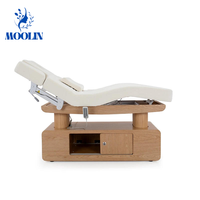 Table de massage électrique de luxe MOOLIN pour salon de beauté, avec 4 moteurs, personnalisable et colorée, pour soins esthétiques du visage