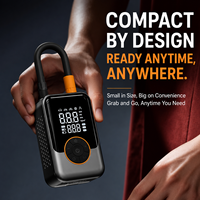 Pompe à air pour voiture sans fil, gonfleur électrique portable haute pression avec matériau ABS, surveillance de la pression des pneus à double écran