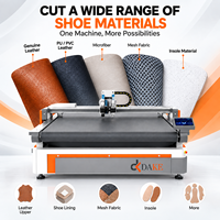 Machine de découpe de patrons de tige de chaussure CNC pour cuir, microfibre, tissu synthétique, semelle intérieure en EVA, processus de production de chaussures personnalisées