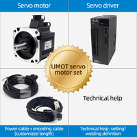 Kit Servomoteur UMOT Invt 7,5 kW Servo 180 mm 7,5 kW 380 V 22,5 A 48 N.m 1500 tr/min Servomoteurs CNC 23 bits Triphasé avec Driver et Frein