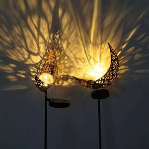 Lámpara Solar de Jardín con Forma de Luna, LED, Exterior, Impermeable, Portátil, con Estaca, 2 Años de Garantía - Product Image 3