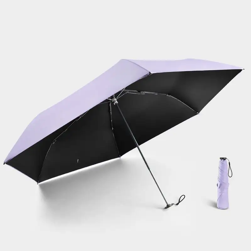 Ultralight Veer Paraplu Serie Kleine Compacte Zakformaat 19 Inches 6 Ribben Super Lichtgewicht Opvouwbare Paraplu