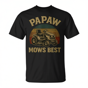 Papaw Mows - La mejor camiseta retro para cortar el césped - Product Image 2
