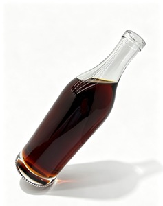 Botella de Vidrio Personalizada al por Mayor, Artículo Popular, Botella Transparente Gruesa para Licores con Tapón de Corcho de Madera para Ron Especiado y Tequila con Infusión de Frutas - Product Image 3