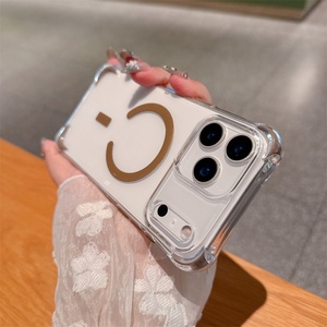Funda Híbrida Magnética de Cuatro Esquinas para iPhone 17 16 15 14 13 12 Pro Max, Carcasa Transparente Anti-amarilleo de PC y TPU para iPhone 17 - Product Image 5