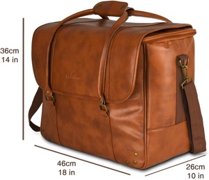 Bolsa Enfriadora de <span class=keywords><strong>Vino</strong></span> Acolchada y Aislada, Portátil, de Cuero, para <span class=keywords><strong>2</strong></span> <span class=keywords><strong>Botellas</strong></span>, Bolsa de Transporte - Product Image 1