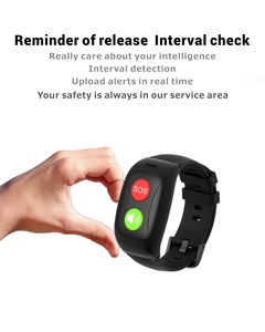Elder Wearable Alert Smart Watch cổ tay hoảng loạn gọi khẩn cấp nút GPS SOS dây đeo cổ tay rơi phát hiện báo động Vòng đeo tay - Product Image 5