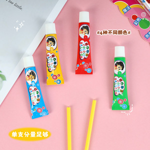 GeiliPO Chicle de Colores 5g X3 Tubos con Sopladores para Niños de 6+ Años, Juguete Divertido, Seguro y No Tóxico - Product Image 3