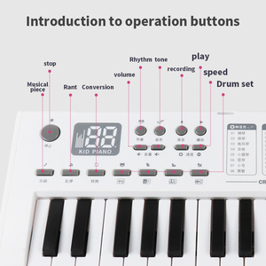 KM-70 Educational Toy Children 37-Key Portable Plastic Kids Electronic <b>Musical</b> <b>Instrument</b> Piano Keyboard - Product Image 2