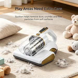 450w Anti-bacterial Dust Mite Mattress <b>Vacuum</b> Cleaner for Bedding, Sofa, and Textiles, Dual Purification UV Light <b>Portable</b> Dust - Product Image 1