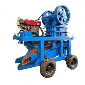 Concasseur de gravier, de roche, de <span class=keywords><strong>béton</strong></span> et de minerai mobile monté sur tracteur à <span class=keywords><strong>prix</strong></span> bas – Machine de concassage de pierres à mâchoires portable, ensemble complet - Product Image 3