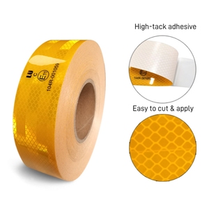 Trắng vàng đỏ Chevron lăng kính conspicuity Dot C2 ECE 104R Trailer Xe Tải xe phản chiếu an toàn băng phản xạ Sticker - Product Image 3