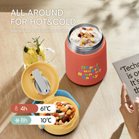 Hong Ling Kids Contenedor de comida caliente Fiambrera de acero inoxidable Tarro de comida aislado Sopa a prueba de fugas Termo al vacío para niños adultos