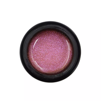 Gel de construction pour ongles sans HEMA et TPO, réfléchissant, pour extension d'ongles, vente en gros, marque privée, gel d'extension Disco sans HEMA et TPO