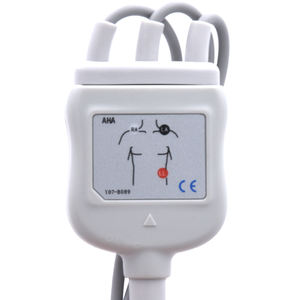 Eendelige <span class=keywords><strong>Ecg</strong></span> Kabel Met Leadwires <span class=keywords><strong>3</strong></span> <span class=keywords><strong>Leads</strong></span> Voor Bionet Bm3 Aha Standaard Snap Goede Kwaliteit - Product Image 5