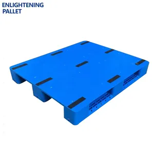 Plastic Pallet Supplier Heavy Duty HDPE Blue Durable Solid Flat Closed Deck Cheap Euro Plastic Pallet 1200X1000