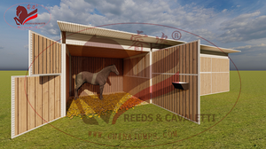 プレハブ馬用安定パネルプロの馬術センターとトレーニング用可動式安定 - Product Image 4