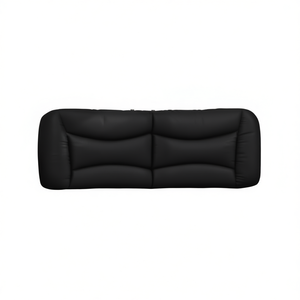 Cojín Tapizado para Cabecera Negro de 60 Pulgadas para Camas, Material de PVC - Product Image 1