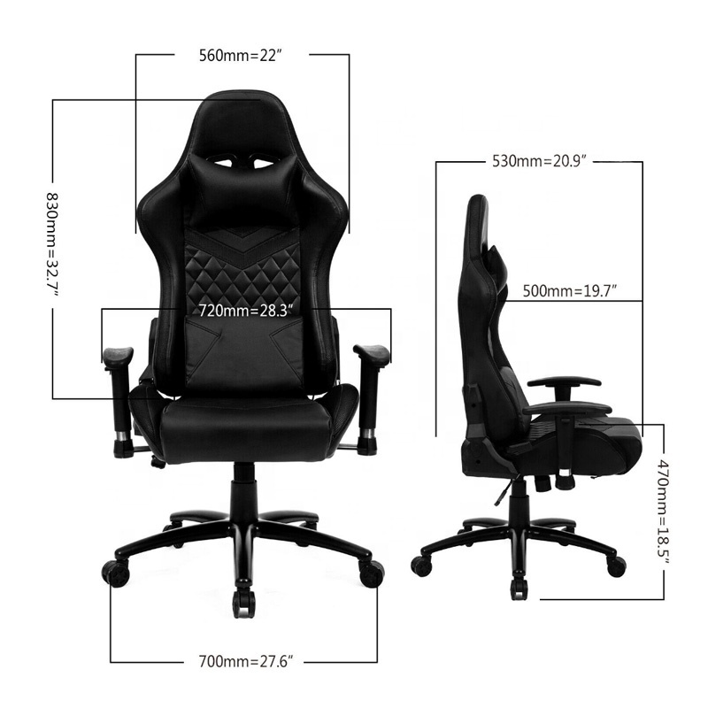 European special offer cheap customize embroidery Logo computer PC RGB Led game Chair