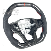Volante de Fibra de Carbono Personalizado 2020-2025 para Ford Explorer ST ST-Line King Ranch Timberline con Cuero Perforado