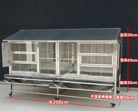 Grand poulailler en acier inoxydable pour l'extérieur, imperméable, anti-renard, anti-évasion, cage d'élevage pour usage domestique, toutes saisons