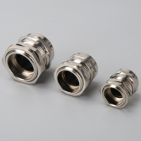 Presse-étoupe en laiton nickelé étanche à basse tension OUORO IP68 certifié ROHS M10*1 (3-6,5 mm) avec rondelle