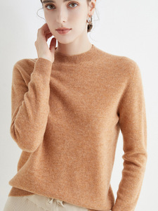 S-XXL Strickjacke mit Hohem Kragen Herbst und Winter Warmer Pullover Kaschmir-Sweater mit Langen Ärmeln als Unterzieh-Oberteil - Product Image 5