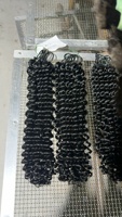 Prix d'usine – Cheveux bouclés effet plume pour tresses au crochet, avec fil invisible, couleur naturelle non traitée, style Boho Botisi