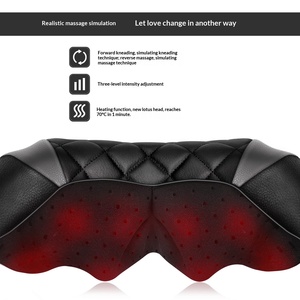 Châle de <span class=keywords><strong>massage</strong></span> cervical chauffant avec pétrissage, compresse chaude, minuterie, 3 vitesses et infrarouge - Product Image 4