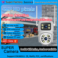 Factory Direct 4MP Dual Lens Outdoor Security Camera ICSEE Audio Security Wireless Wifi Indoor Ptz Cctv IP Camera