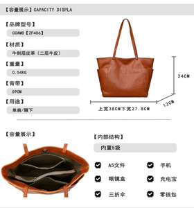 New High Quality Women Messenger Bags for Women Genuine Leather Handbags Crossbody Bags Ladies Shoulder Bags <b>Tote</b> Top-handle - Product Image 2