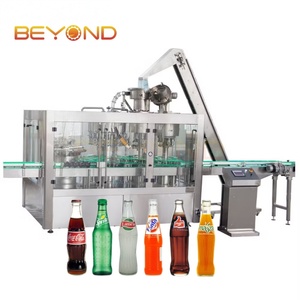Linea Completa di Imbottigliamento per Bevande Gassate in Bottiglia di Vetro, Sistema di Produzione Automatico 3000BPH per <span class=keywords><strong>Acqua</strong></span> <span class=keywords><strong>Frizzante</strong></span> - Product Image 1