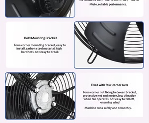 Ventilateur axial de refroidissement pour condenseur de réfrigérateur à rotor externe à condensateur, pour climatiseur - Product Image 4