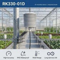 Transmetteur d'humidité professionnel avec RS485 MODBUS, alimentation 12-24VDC, IP65 pour l'agriculture intelligente IoT