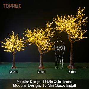 Arbre <span class=keywords><strong>de</strong></span> cerisier LED extérieur étanche IP65 pour la décoration <span class=keywords><strong>de</strong></span> <span class=keywords><strong>Noël</strong></span> et les événements, arbre artificiel <span class=keywords><strong>de</strong></span> 2,5 m - Product Image 3