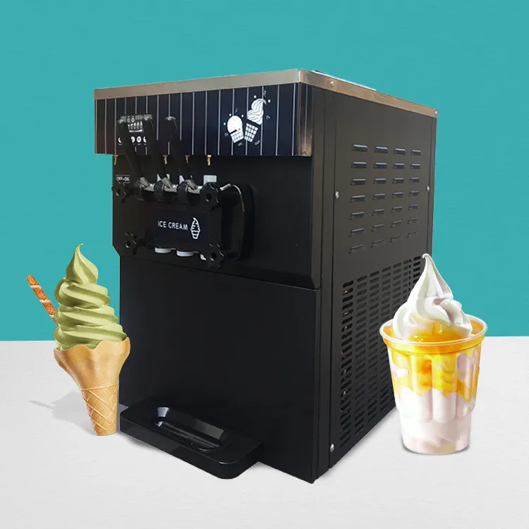 3 Flavors Soft Serve New Ice Cream Machine With Wholesale Prices CE Approval 25L/H Ice Cream Vending Maker Machine