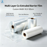 Película de Barrera Multicapa Coextruida Personalizada, Película Funcional Industrial de Alta Barrera para Envasado al Vacío de Alimentos en Rollo