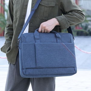 Sac à ordinateur portable imperméable en Oxford, sacoche bandoulière légère, grande capacité, sacoche d'affaires pour homme, sacoche la moins chère - Product Image 5