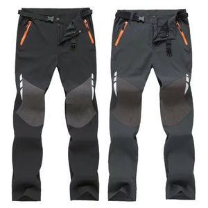 Pantalons <span class=keywords><strong>de</strong></span> <span class=keywords><strong>randonnée</strong></span> thermiques softshell pour hommes et femmes, coupe-vent, doublés en polaire, pantalons cargo pour les sports d'<span class=keywords><strong>hiver</strong></span> en plein air - Product Image 1