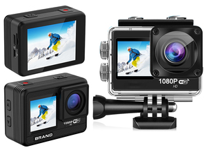 Caméra d'action 4K60fps, boîtier étanche 30M, écran tactile 2.0'', double écran F/2.0 en option, WIFI, vision nocturne, <span class=keywords><strong>zoom</strong></span> optique, MicroSD - Product Image 4