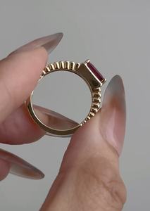 Joyería Fina Personalizada, Anillo Sólido Real de Oro de 9k, 10k, 14k, 18k, Oro Blanco, Amarillo y Rosa, Diamante/Gema de Laboratorio, Fabricación en Fábrica - Product Image 2