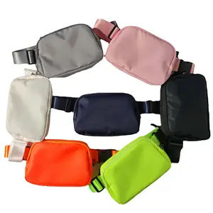 Pochete de nylon unissex para corrida, mini bolsa transversal para corrida, corrida, esportes ao ar livre, mini bolsa de peito